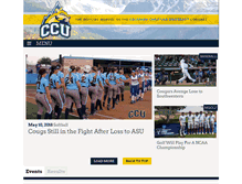 Tablet Screenshot of ccucougars.com